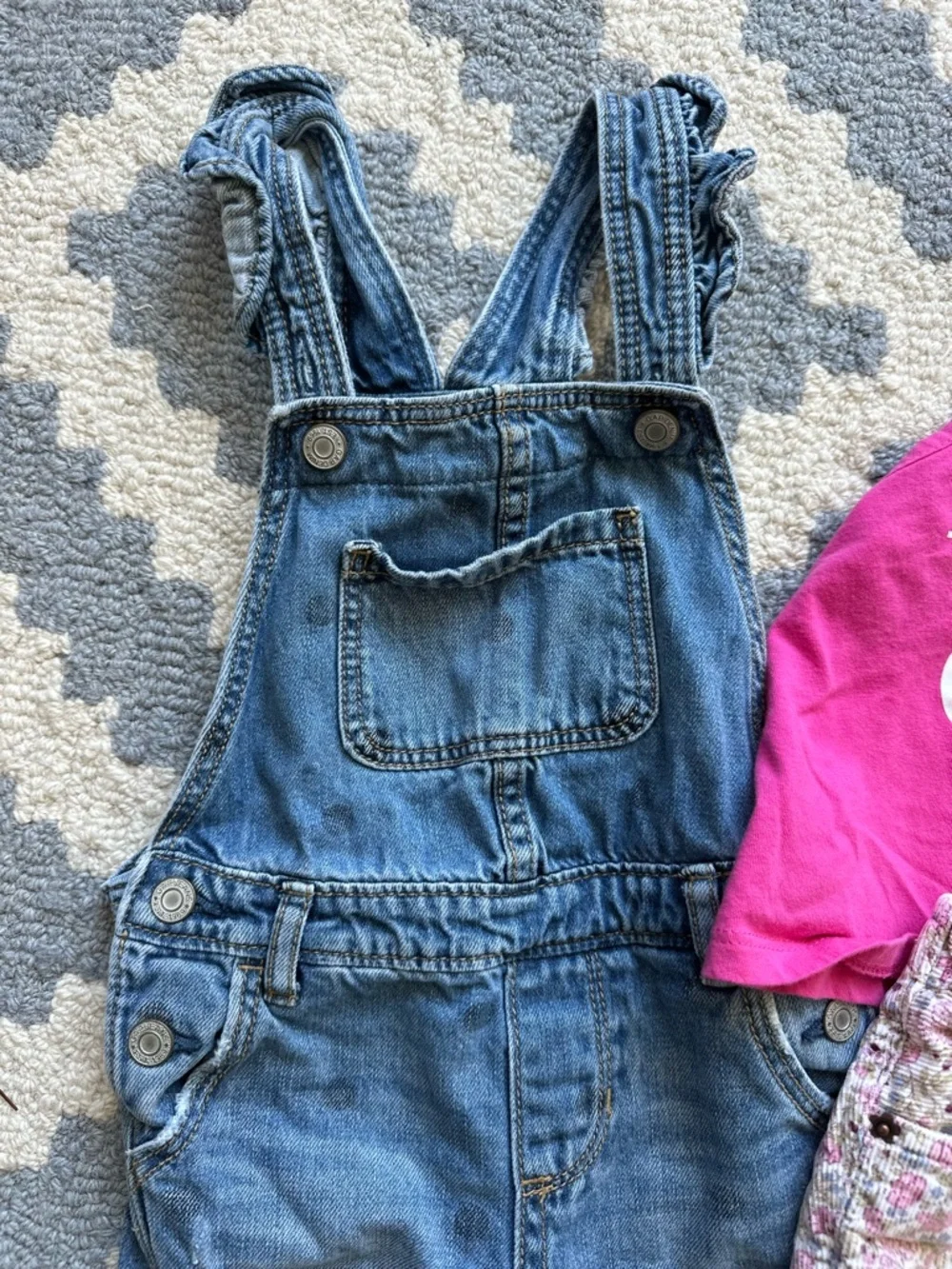 The CUTEST 3T Bundle Gap/Gymboree, denim overalls, floral pants and Skye tank